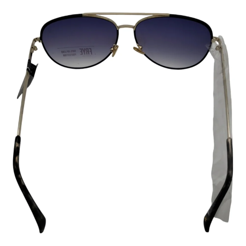 Frye NWT Aviator Sunglasses Gold & Hombre Gradient Black Tortoise